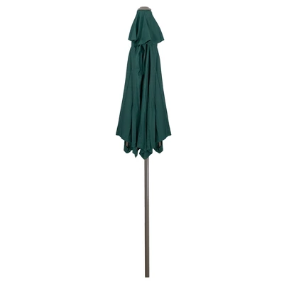 Northlight 6.5' Octagon Outdoor Patio Market Umbrella With Hand Crank - Hunter Green 5 Northlight 6.5' Octagon Outdoor Patio Market Umbrella With Hand Crank - Hunter Green - Image 3