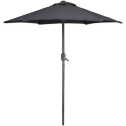 Northlight 7.5ft Outdoor Patio Market Umbrella With Hand Crank, Gray 11 Northlight 7.5ft Outdoor Patio Market Umbrella With Hand Crank, Gray -Home decor GUEST 014e3d91 8dca 469b ac15 6a2a73cababf