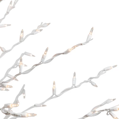 Northlight 6' Prelit Artificial Christmas Tree White Lighted Cascade Twig Outdoor Decoration - Clear Lights 8 Northlight 6' Prelit Artificial Christmas Tree White Lighted Cascade Twig Outdoor Decoration - Clear Lights - Image 6