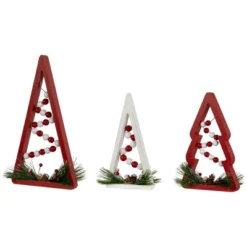 Northlight Set Of 3 Red And White Beaded Christmas Trees Wooden Table Decorations 0.98 FT 11 Northlight Set Of 3 Red And White Beaded Christmas Trees Wooden Table Decorations 0.98 FT -Home decor GUEST 0159cbf2 3db4 43a2 9e98 c96feb312a31