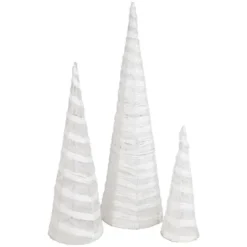 Northlight Glittered Cone Tree Christmas Decoration - 23.5 - White And Silver - Set Of 3 10 Northlight Glittered Cone Tree Christmas Decoration - 23.5 - White And Silver - Set Of 3 -Home decor GUEST 021d88cb d97f 4e96 b57c 3997071ff1df
