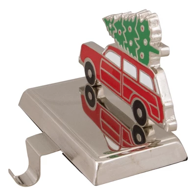 Northlight Vintage Station Wagon Car With Tree Christmas Stocking Holder - 5.25" 4 Northlight Vintage Station Wagon Car With Tree Christmas Stocking Holder - 5.25" - Image 2