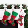 Northlight 20" Red Velveteen Golf Themed Christmas Stocking With White Embroidered Cuff -Home decor GUEST 04d63dc5 f1cd 43aa 9941 48e4603505a2