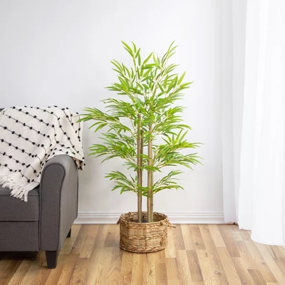 Northlight 47" Artificial Potted Bamboo Plant 3 Northlight 47" Artificial Potted Bamboo Plant