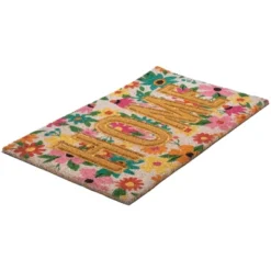 Northlight Pink And Orange Floral "Home" Outdoor Natural Coir Doormat 18" X 30" 10 Northlight Pink And Orange Floral "Home" Outdoor Natural Coir Doormat 18" X 30" -Home decor GUEST 077eee12 f225 4a07 b2ce 525790b896bb