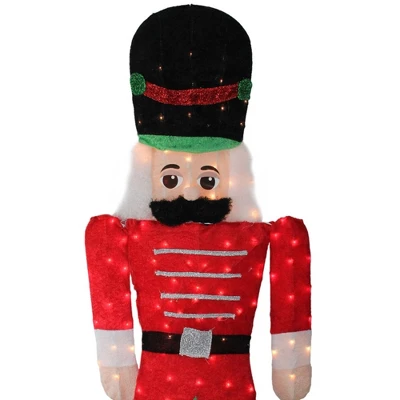 Northlight 6' Pre-Lit Candy Cane Lane 2-D Toy Soldier Christmas Outdoor Decor 4 Northlight 6' Pre-Lit Candy Cane Lane 2-D Toy Soldier Christmas Outdoor Decor - Image 2