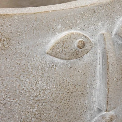 Northlight Small Face Ceramic Outdoor Garden Planter - 8.5" 8 Northlight Small Face Ceramic Outdoor Garden Planter - 8.5" - Image 6