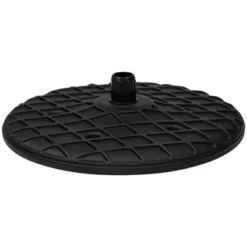 Northlight 19.75" Black Outdoor Umbrella Table Tray -Home decor GUEST 0995653d 0299 4117 ae89 c82159139eef