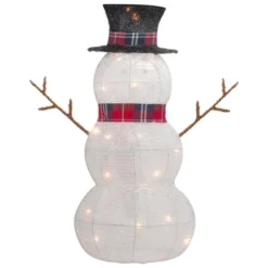 Northlight Lighted Tinsel Snowmen Family Christmas Yard Decorations - Clear Lights - Set Of 2 15 Northlight Lighted Tinsel Snowmen Family Christmas Yard Decorations - Clear Lights - Set Of 2 -Home decor GUEST 0cfef3c2 5d92 4fa0 af15 045e282e681e