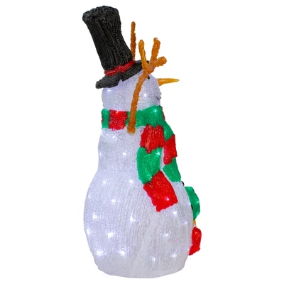 Northlight Lighted Commercial Grade Acrylic Snowman Outdoor Christmas Decoration - 23" 4 Northlight Lighted Commercial Grade Acrylic Snowman Outdoor Christmas Decoration - 23" - Image 2