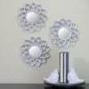 Northlight Set Of 3 Matte Silver Arched Floral Mirrors Wall Decor 10" 2 Northlight Set Of 3 Matte Silver Arched Floral Mirrors Wall Decor 10" -Home decor GUEST 0f39b313 8083 4c6f 933e 406caea64cad