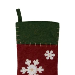 Northlight 20" Green And Red Snowflake Christmas Stocking With Blanket Stitching 11 Northlight 20" Green And Red Snowflake Christmas Stocking With Blanket Stitching -Home decor GUEST 0f6d1409 33a5 4b76 b10a a52604187660