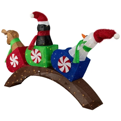 Northlight Lighted Winter Friends Christmas Coaster Outdoor Decoration - 4.5' - LED Warm White 5 Northlight Lighted Winter Friends Christmas Coaster Outdoor Decoration - 4.5' - LED Warm White - Image 3