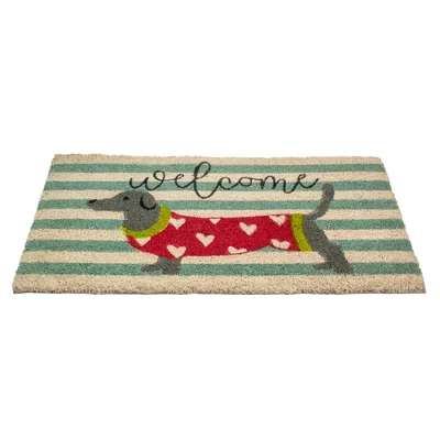 Northlight Natural Coir Rectangular Dachshund Dog Welcome Doormat 18" X 30" 4 Northlight Natural Coir Rectangular Dachshund Dog Welcome Doormat 18" X 30" - Image 2