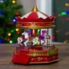 Northlight 9.25" LED Lighted Animated And Musical Carousel Christmas Village Display Piece 1 Northlight 9.25" LED Lighted Animated And Musical Carousel Christmas Village Display Piece -Home decor GUEST 11e670a9 0045 4cce b9d5 b1b85e13b078