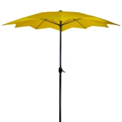 Northlight 8.85ft Outdoor Patio Lotus Umbrella With Hand Crank, Yellow -Home decor GUEST 12b1f562 c888 4502 b13c 935ecc9a20e0