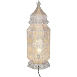 Northlight 29.5" White And Gold Moroccan Style Lantern Floor Lamp 7 Northlight 29.5" White And Gold Moroccan Style Lantern Floor Lamp -Home decor GUEST 134bedff 37f5 4036 8361 73422027323e