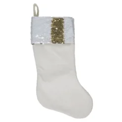 Northlight 20" Gold And White Reversible Sequin Cuff Christmas Stocking 9 Northlight 20" Gold And White Reversible Sequin Cuff Christmas Stocking -Home decor GUEST 15cb392a 6bd6 4d1f 889a 7f2d709bd334