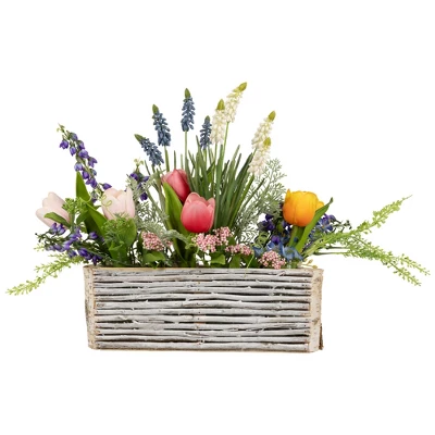 Northlight Wooden Log And Twig Flower Box Planters - 11.75" - Set Of 2 9 Northlight Wooden Log And Twig Flower Box Planters - 11.75" - Set Of 2 - Image 7