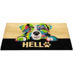 Northlight Ivory And Black "Hello" Multicolor Dog Outdoor Coir Doormat 18" X 30" 9 Northlight Ivory And Black "Hello" Multicolor Dog Outdoor Coir Doormat 18" X 30" -Home decor GUEST 17122291 c9ec 42ee 9ac1 a8facc6fffb7