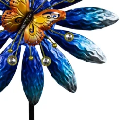 Northlight Blue Flower With Butterfly Outdoor Pinwheel Garden Stake - 4' 12 Northlight Blue Flower With Butterfly Outdoor Pinwheel Garden Stake - 4' -Home decor GUEST 177a57ce 7ff1 48ae bfb8 fde0cd4dbea6