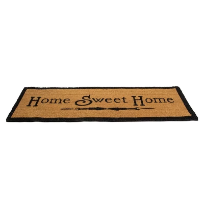 Northlight Natural Coir Rectangular "Home Sweet Home" Doormat 16" X 48" 4 Northlight Natural Coir Rectangular "Home Sweet Home" Doormat 16" X 48" - Image 2