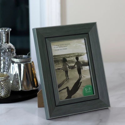 Northlight Classic Rectangular Picture Frame For A 5" X 7" Photo - 10" - Gray And Black 3 Northlight Classic Rectangular Picture Frame For A 5" X 7" Photo - 10" - Gray And Black
