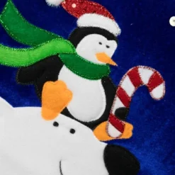 Northlight 24" Large Penguin And Bear Blue Velveteen Christmas Stocking With White Cuff 8 Northlight 24" Large Penguin And Bear Blue Velveteen Christmas Stocking With White Cuff -Home decor GUEST 1891e86b 1bd5 4c39 9e87 b7cb5388f187
