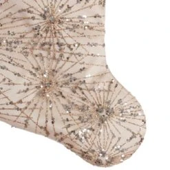 Northlight 20.5-Inch Gold Glitter And Sequin Satin Cuff Christmas Stocking -Home decor GUEST 19331897 57e9 4999 b8fe e08ea2a7ca29