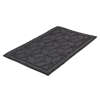 Northlight Gray Diamond Patterned Rectangular Coir Doormat 18" X 30" 5 Northlight Gray Diamond Patterned Rectangular Coir Doormat 18" X 30" - Image 3