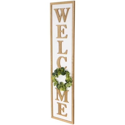 Northlight "Welcome" Wooden Framed Outdoor Porch Sign - 40" 5 Northlight "Welcome" Wooden Framed Outdoor Porch Sign - 40" - Image 3