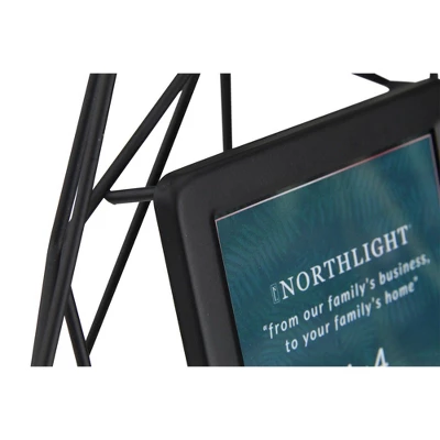Northlight 8" Contemporary Hexagonal 4" X 4" Photo Picture Frame - Black 6 Northlight 8" Contemporary Hexagonal 4" X 4" Photo Picture Frame - Black - Image 4