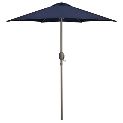 Northlight 7.5ft Outdoor Patio Market Umbrella With Hand Crank, Midnight Blue 7 Northlight 7.5ft Outdoor Patio Market Umbrella With Hand Crank, Midnight Blue - Image 5
