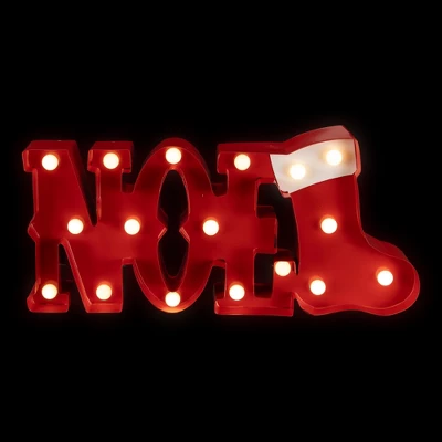 Northlight Lighted "Noel" Christmas Decoration - 16" 4 Northlight Lighted "Noel" Christmas Decoration - 16" - Image 2