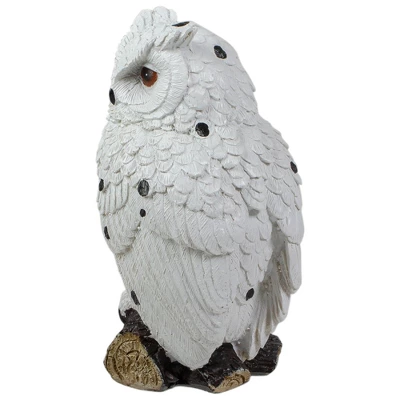 Northlight 6" White Owl Perched On A Branch Outdoor Garden Statue 6 Northlight 6" White Owl Perched On A Branch Outdoor Garden Statue - Image 4