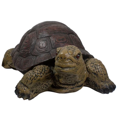 Northlight 22.75" Brown And Green Turtle Outdoor Garden Statue 4 Northlight 22.75" Brown And Green Turtle Outdoor Garden Statue - Image 2