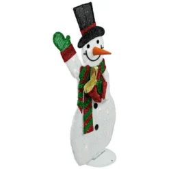 Northlight Lighted Waving Snowman Outdoor Christmas Decoration - 32" - Clear Lights -Home decor GUEST 23860ff7 e90b 4587 aa08 6ed821f4b498