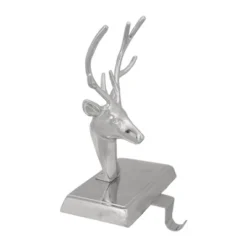 Northlight 8" Shiny Silver Deer Head Christmas Stocking Holder -Home decor GUEST 24df7714 2237 4f1e a983 0bb7b2474344