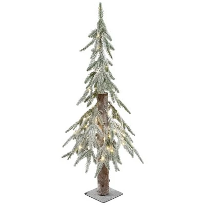 Northlight Pre-Lit Flocked Battery Operated Alpine Artificial Christmas Tree - 3' - Clear LED Lights 10 Northlight Pre-Lit Flocked Battery Operated Alpine Artificial Christmas Tree - 3' - Clear LED Lights - Image 8