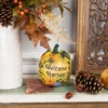 Northlight 7" Orange "Welcome Harvest" Pumpkin Fall Tabletop Decoration 1 Northlight 7" Orange "Welcome Harvest" Pumpkin Fall Tabletop Decoration -Home decor GUEST 2536e39e d134 4951 afff bfbb3423c5f2
