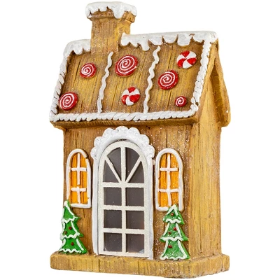 Northlight LED Lighted Peppermint Gingerbread House Christmas Decoration - 14" 5 Northlight LED Lighted Peppermint Gingerbread House Christmas Decoration - 14" - Image 3