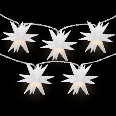Northlight 10-Count LED White Star Christmas Fairy Lights, 5.25ft, Copper Wire 4 Northlight 10-Count LED White Star Christmas Fairy Lights, 5.25ft, Copper Wire - Image 2