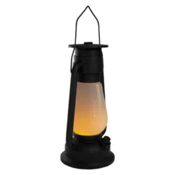 Northlight 12" Black Battery Operated Faux Flame LED Hurricane Lantern 9 Northlight 12" Black Battery Operated Faux Flame LED Hurricane Lantern -Home decor GUEST 29f1231f 5b13 4234 a581 9bf199b194aa