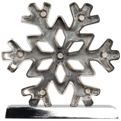 Northlight Snowflake Metal Christmas Stocking Holder - 5" 7 Northlight Snowflake Metal Christmas Stocking Holder - 5" - Image 5
