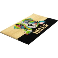 Northlight Ivory And Black "Hello" Multicolor Dog Outdoor Coir Doormat 18" X 30" 10 Northlight Ivory And Black "Hello" Multicolor Dog Outdoor Coir Doormat 18" X 30" -Home decor GUEST 2cab1f86 684f 45db b1fc 10a6d5f82477