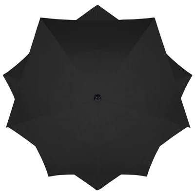 Northlight 8.5ft Outdoor Patio Lotus Umbrella With Hand Crank, Black 4 Northlight 8.5ft Outdoor Patio Lotus Umbrella With Hand Crank, Black - Image 2