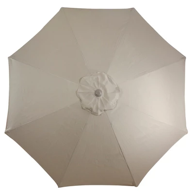 Northlight 9ft Outdoor Patio Market Umbrella With Hand Crank And Tilt - Taupe 5 Northlight 9ft Outdoor Patio Market Umbrella With Hand Crank And Tilt - Taupe - Image 3