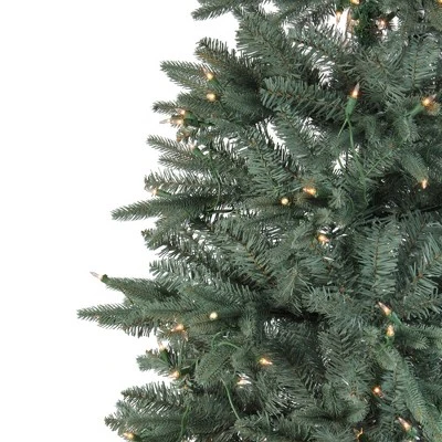 Northlight Real Touch™️ Pre-Lit Washington Frasier Fir Slim Artificial Christmas Tree - 7.5' - Clear Lights 5 Northlight Real Touch™️ Pre-Lit Washington Frasier Fir Slim Artificial Christmas Tree - 7.5' - Clear Lights - Image 3
