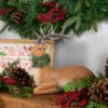 Northlight Glittered Sitting Deer With Pine Neck Wreath Christmas Decoration - 10" -Home decor GUEST 2f13c1f1 c0a3 4296 92ff ea0a3af59553