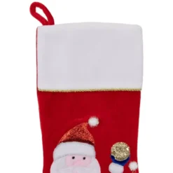 Northlight 20.5" Red And White Glittered Santa Claus And Reindeer Christmas Stocking -Home decor GUEST 31f3e736 0fd5 425d 9382 2a618966a228